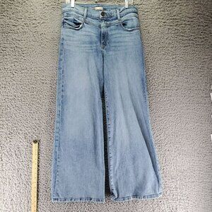 Edyson Jeans Womens Size 30 Blue Conrad Wide Leg Stretch Denim USA Made